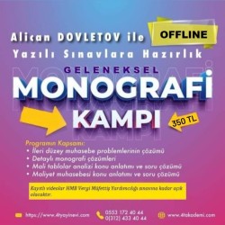 Yazılı (Klasik) Sınavlara Hazırlık  MONOGRAFİ KAMPI (OFFLİNE)
