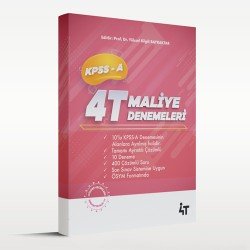 4T KPSS-A TAMAMI ÇÖZÜMLÜ 4T 10'LU MALİYE DENEMELERİ 3.BASKI