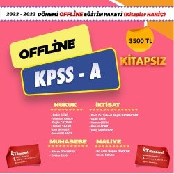 2022-2023 DÖNEMİ KPSS-A OFFLİNE EĞİTİM (KİTAPLAR HARİÇ)